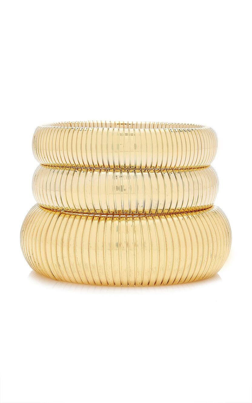 Ben Amun Exclusive Cobra 24k Plated Bracelet Set - One Size